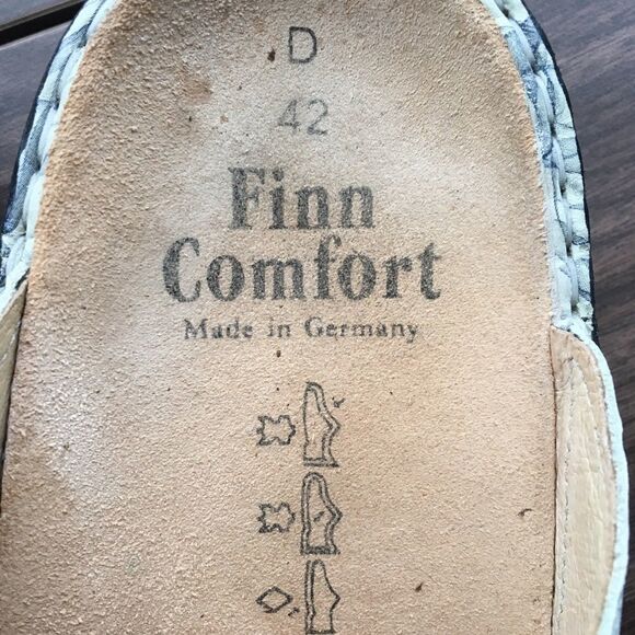 FINN COMFORT Leather Sandals Jamaika Print 42 - Picture 8 of 9